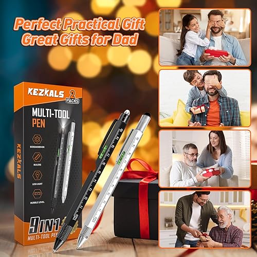Miniatura 2 de KEZKALS Regalos para calcetines navideños para adolescentes, juego de bolígrafos multiherramienta 9 en 1, regalos para hombres, regalos para