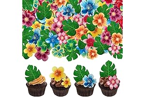 Edible Palm Leaves: Tropical Turtle Back Cupcake Decoration