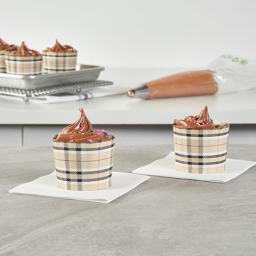 Miniatura 152 de Restaurantware Panificio Premium - Taza de papel Kraft de 10 onzas para hornear, tazas de papel para hornear, perfectas para magdalenas, cupcakes