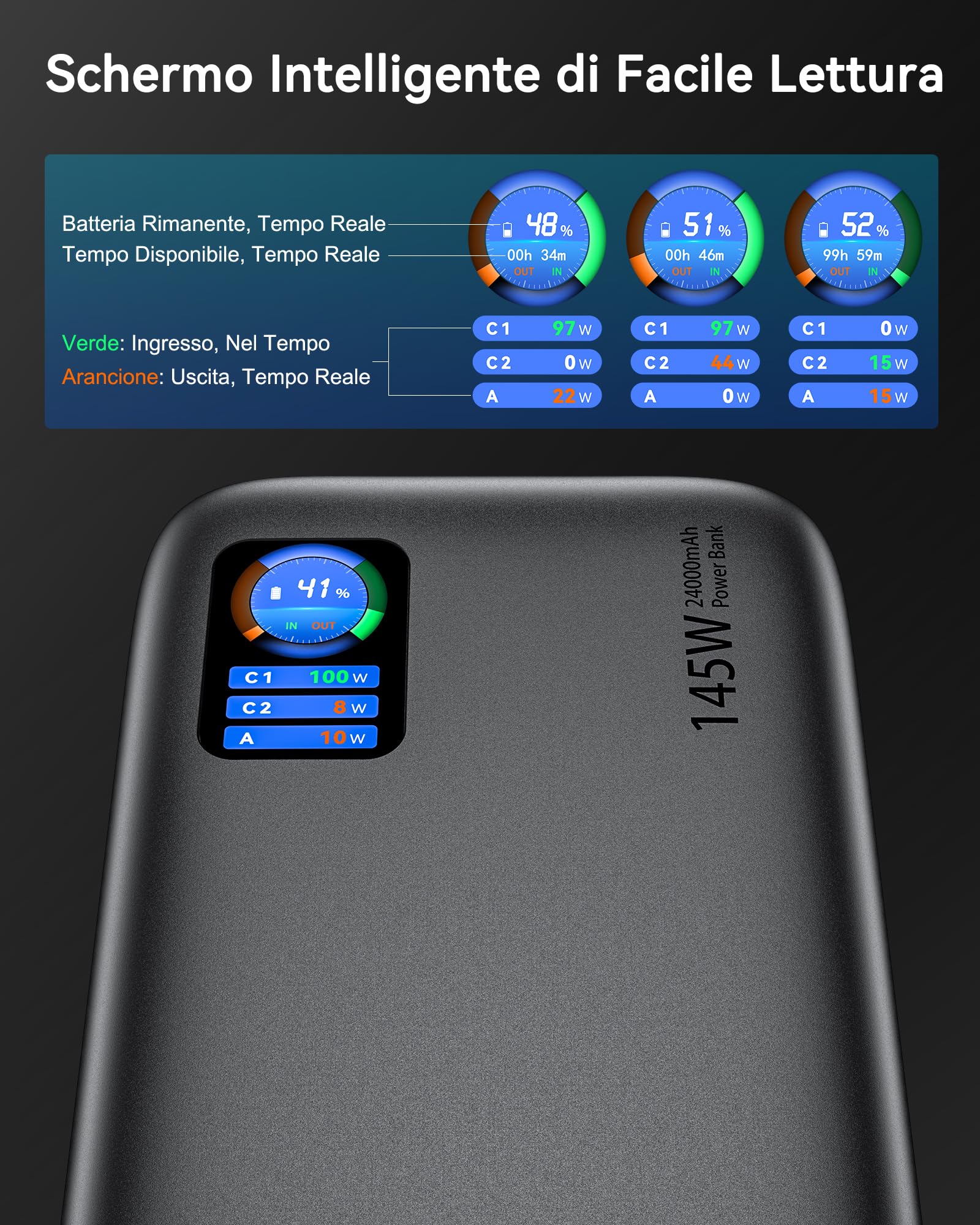 AsperX 100W 24000mAh Laptop Power Bank
