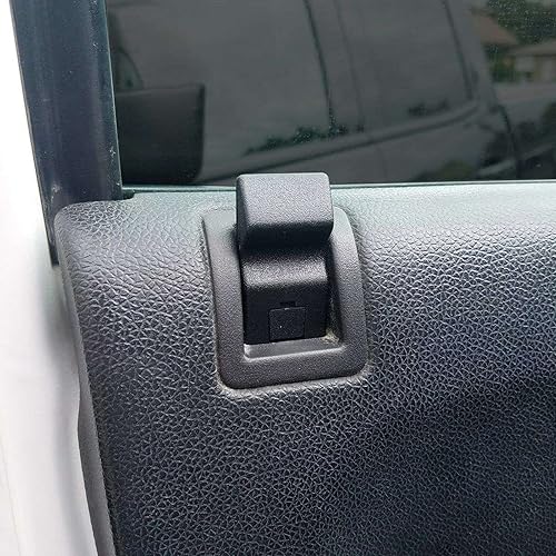 Miniatura 2 de Aramox Perillas de bloqueo de puerta de automóvil, 1 par de interruptores de bloqueo de puerta lateral delantera y trasera para el interior del