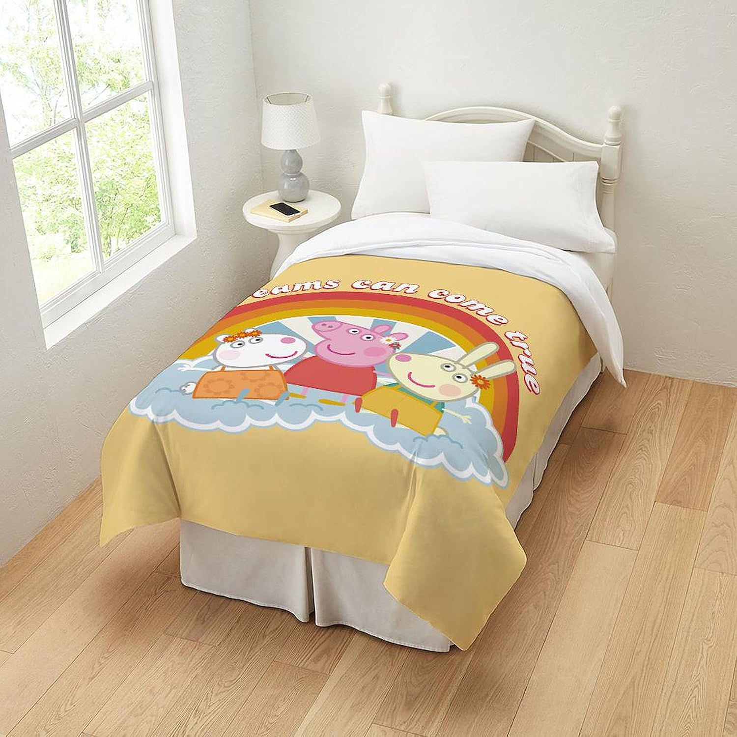 CafePress Peppa Pig Dreams Come True Twin Duvet Cover, Printed Comforter Cover, Unique Bedding,