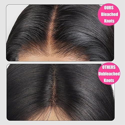 Miniatura 4 de Pelucas de cabello humano lacio color marrón chocolate de 13 x 4 con encaje frontal transparente HD 180% de densidad, cabello humano virgen