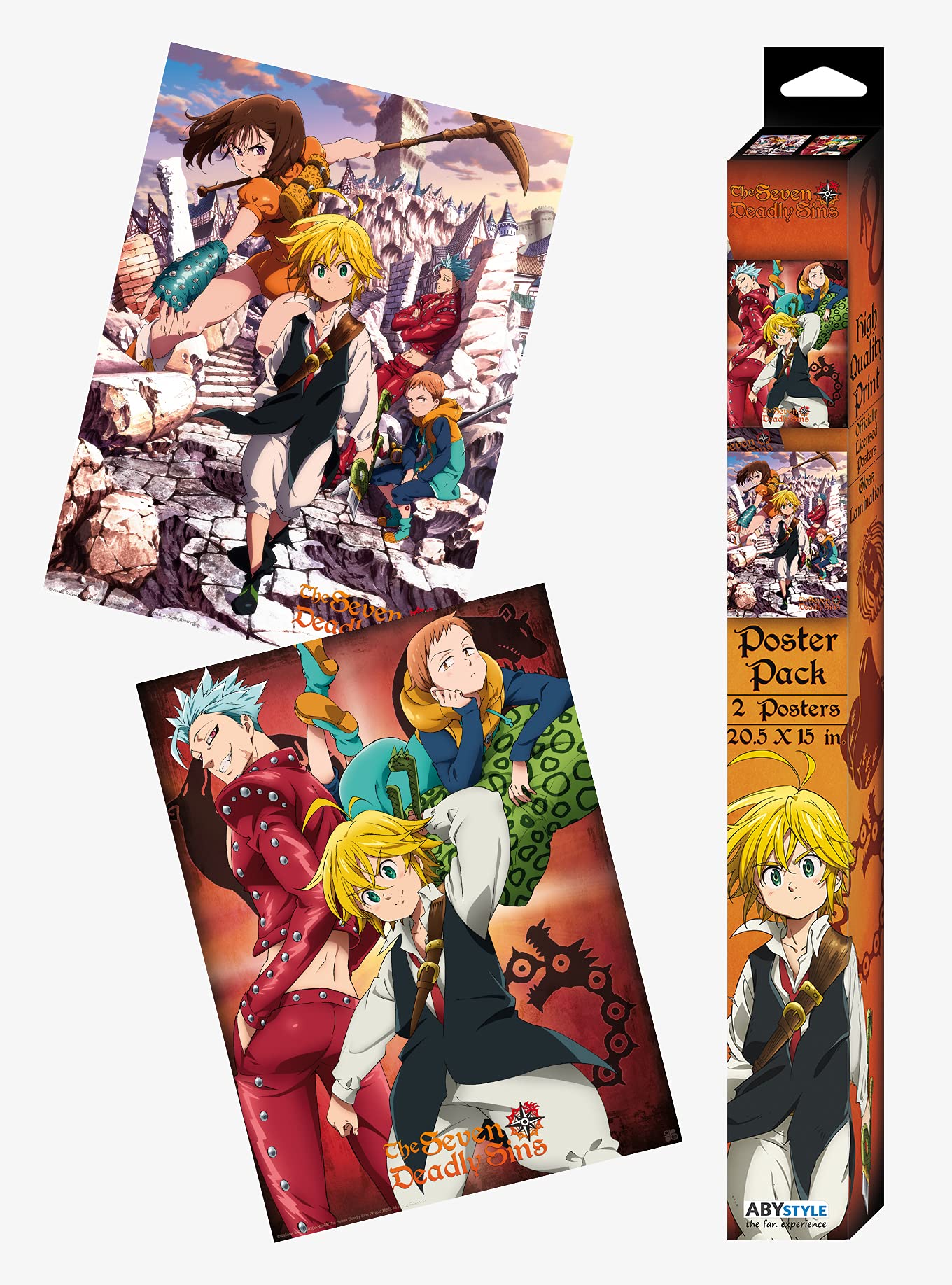 Amazon.com: ABYSTYLE The Seven Deadly Sins Unframed Boxed Poster