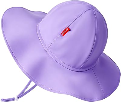 HECCEI Baby Sun Hat UPF 50+ Toddler Sun Hat for Kids Girl Boy, Quick-Dry Beach Hat with Wide Brim Bucket Hat Infant Sunhat