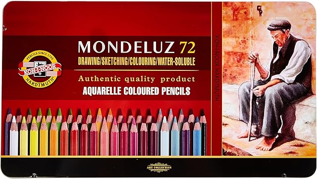 KOH-I-NOOR Mondeluz Aquarell Coloured Pencils (Set of 72)