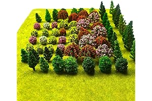 70PCS HO Scale Model Train Accessories Mini Model Trees Kit