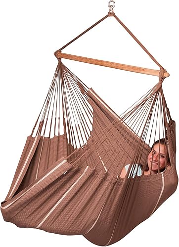 Vista 233 de LA SIESTA - Hamaca de algodón orgánico, modelo Habana Turrón