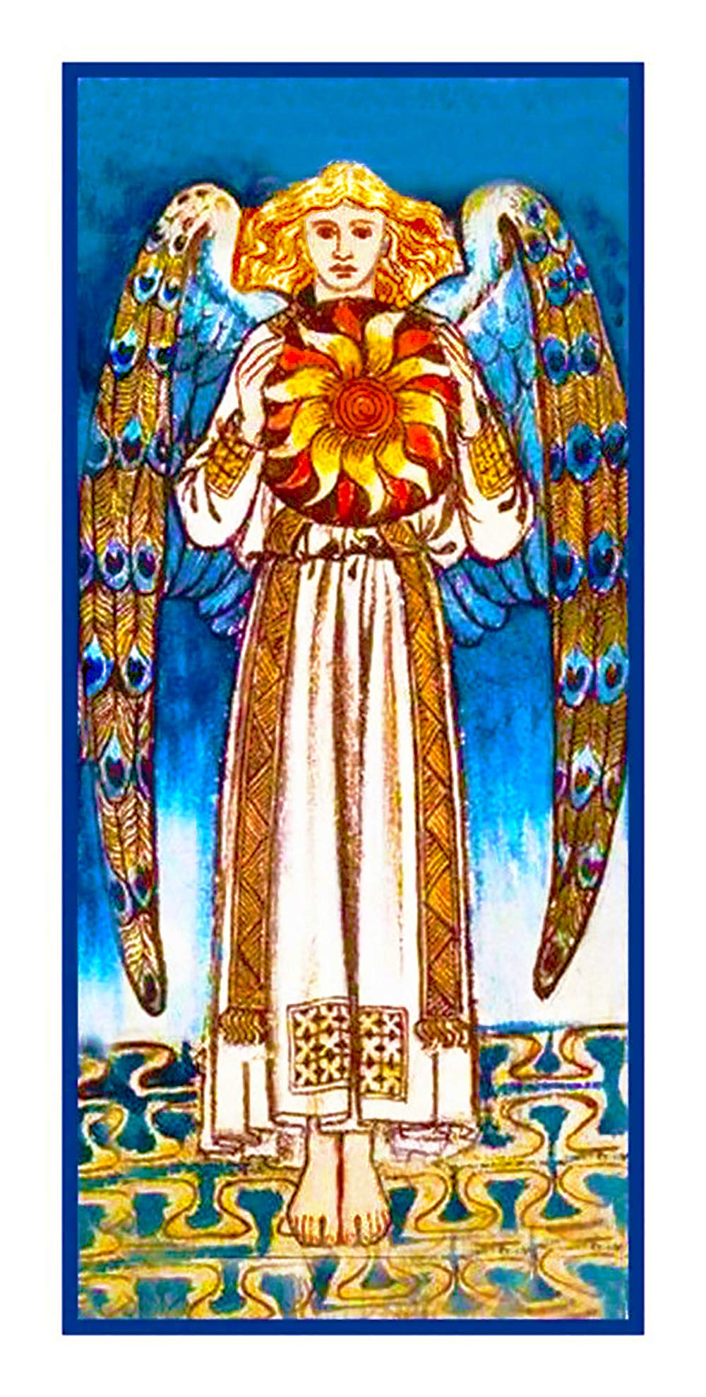 Orenco Originals Medieval Angel Sun Detail William Morris Counted Cross Stitch Pattern