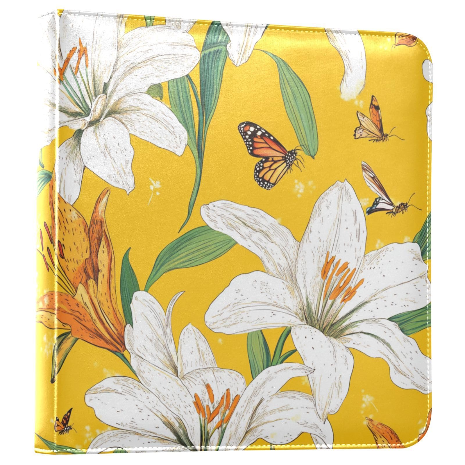 リリーページ Amazon.com: Retro Lily Yellow Flower Scrapbook Photo Albums