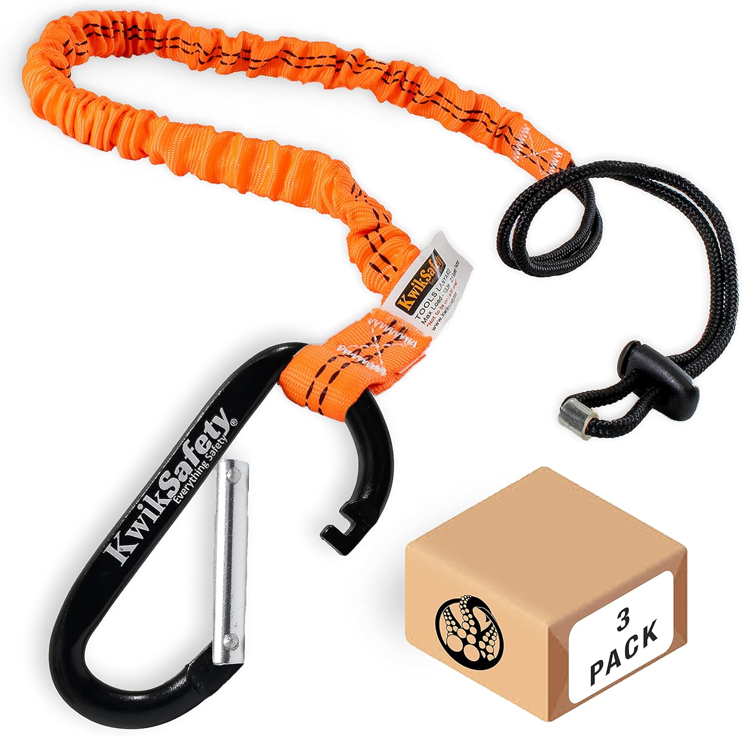 KwikSafety (Charlotte, NC) Tentacle (3 Pack) Light Duty Tool Lanyard