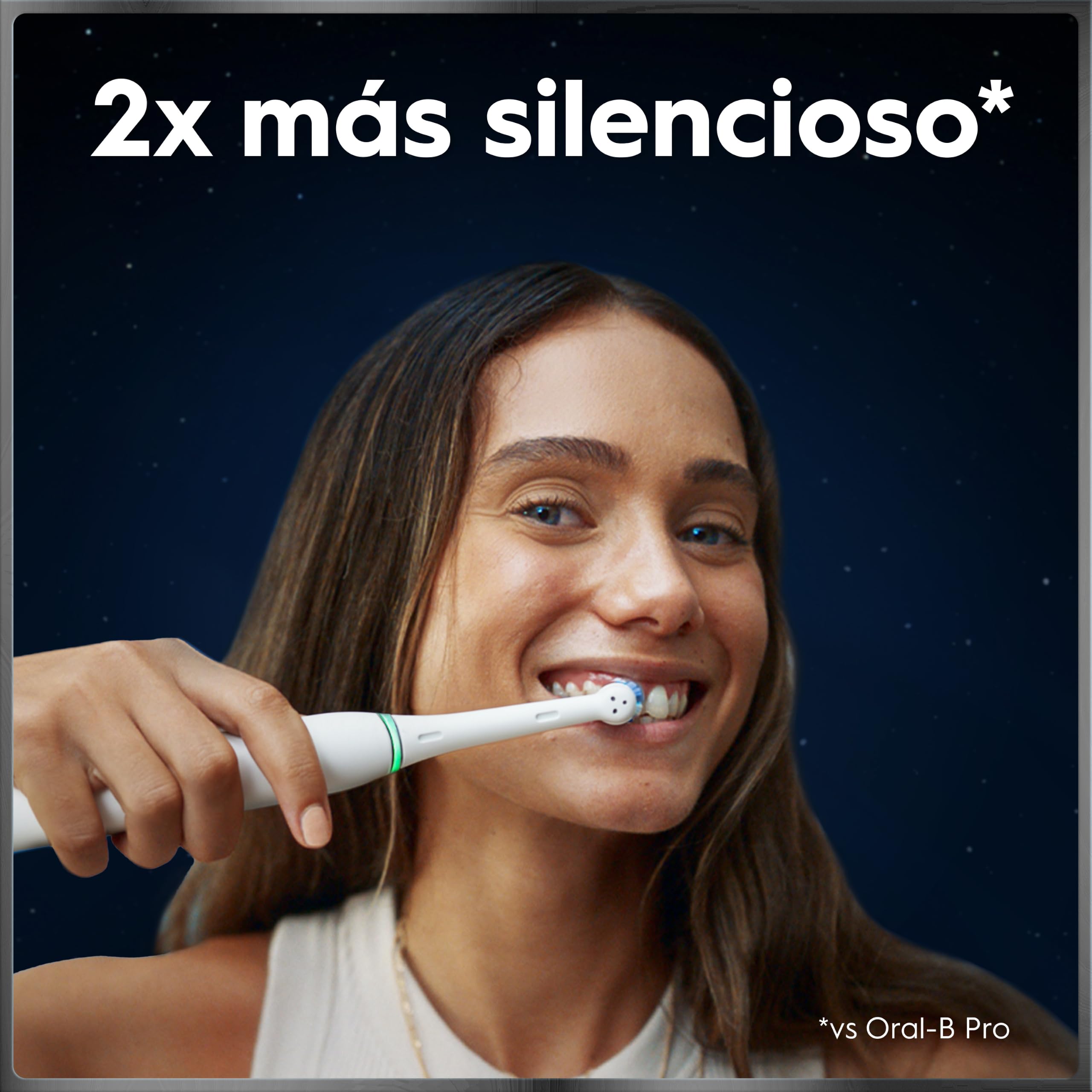 Oral-B iO 10 Cepillo de Dientes Eléctrico Blanco, con 3 Cabezales y 1 Estuche Cargador de Viaje, Diseñado por Braun