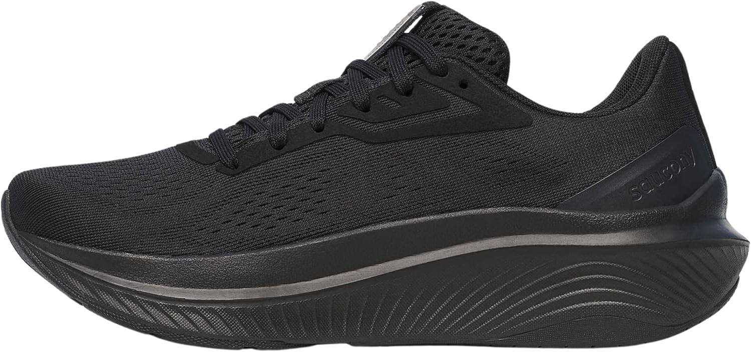 Saucony Women's Echelon 10 Sneaker, Black/Black/Black, 8.5