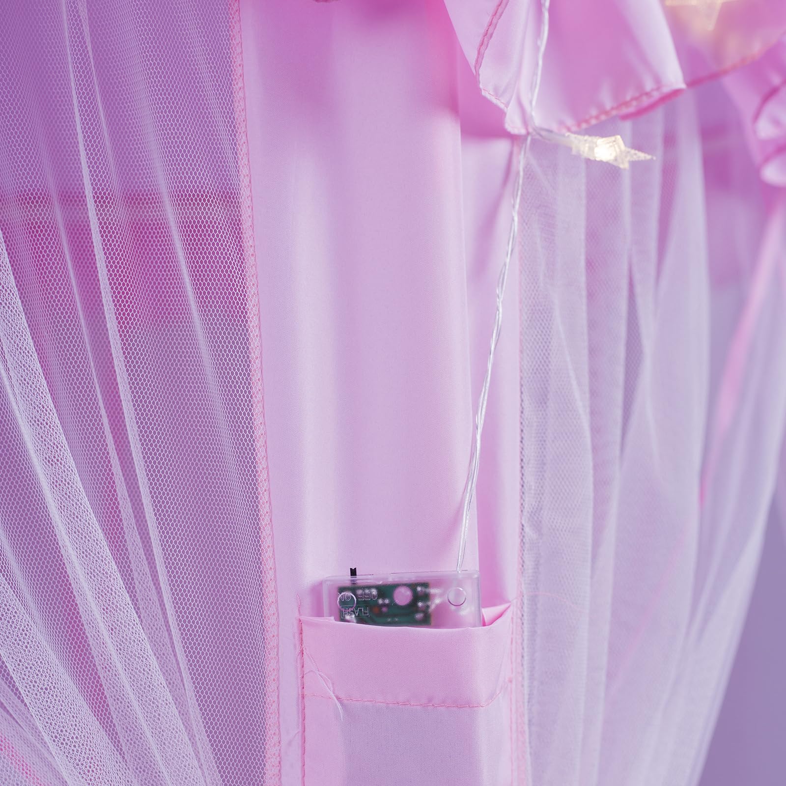 Tenda da gioco per bambini per ragazze - Tenda da gioco del castello della principessa, casa da gioco pop-up per interni e per esterni con luci stellari per bambini, regali per bambine da 3 a 9 anni