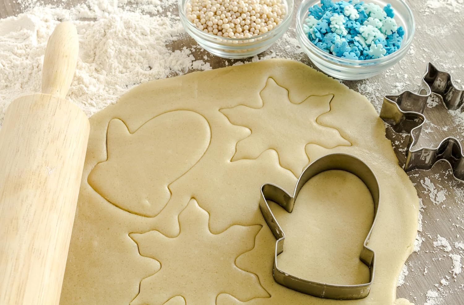 Snowflake Confetti Sprinkles - 1.7 Pounds - Winter Sprinkle Mix, Great for Baking Cookies, Cakes, Cupcakes and More!