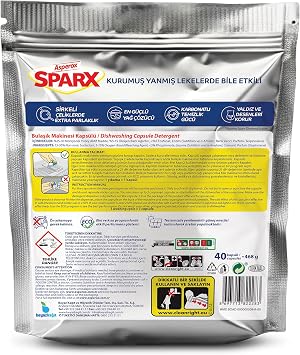 Asperox Sparx Diamond Plus 40-Piece Dishwasher Detergent