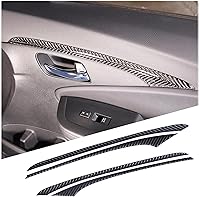 Vista 1 de 4 piezas de decoración de puerta delantera para Honda Pilot 2016-2022, fibra de carbono, paneles interiores de puerta interior automotriz