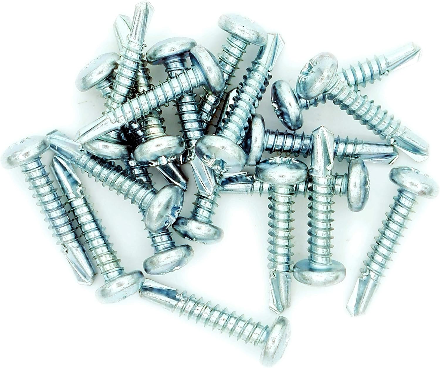 M4.2 (4.2mm x 25mm) Pozi Pan Self-Drilling Screw - Steel (Pack of 20), M4x25 - St (20) - Image 3