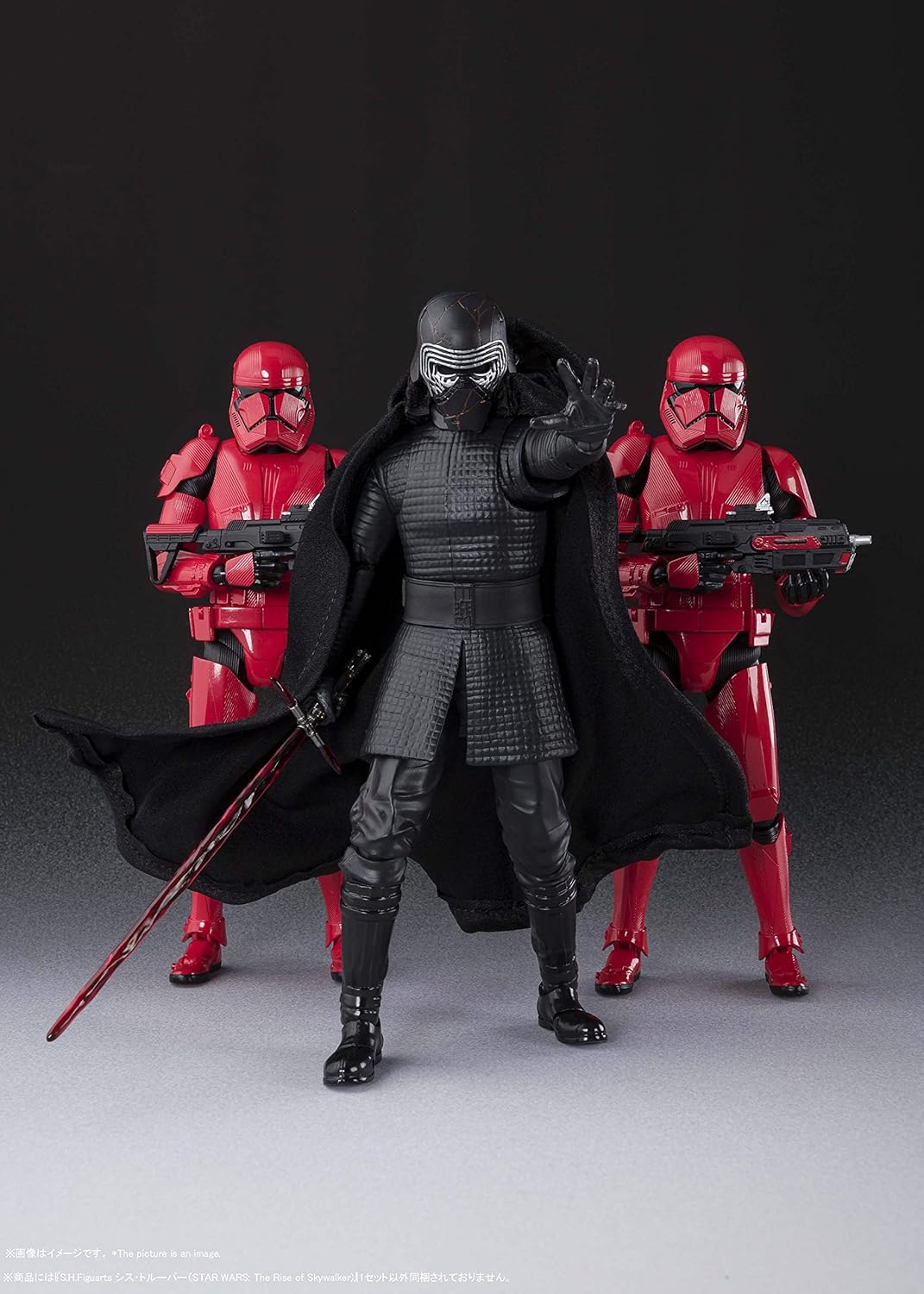 BANDAI SPIRITS S.H.Figuarts Star Wars Sith Trooper (Star Wars: The Rise of Skywalker) 6in. PVC & ABS Painted Action Figure