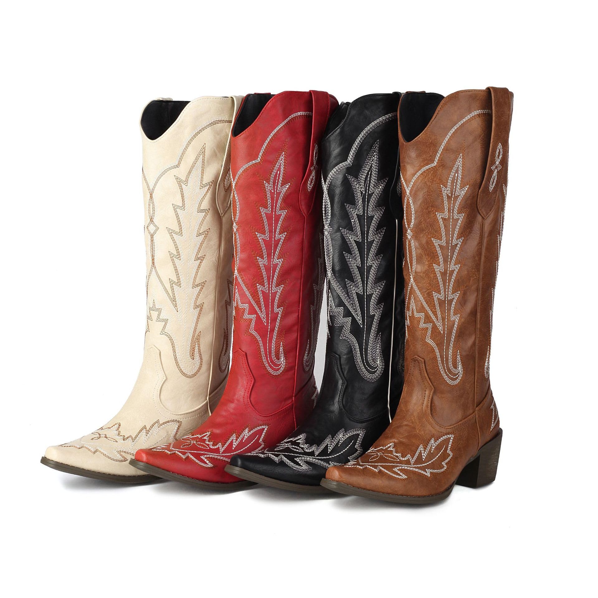 Goth Cowgirls Cowboys Boots for Women Plus Size Corporate Clean Goth Cruise Cute Kawaii Y2K Fashion Whimsy Sexy