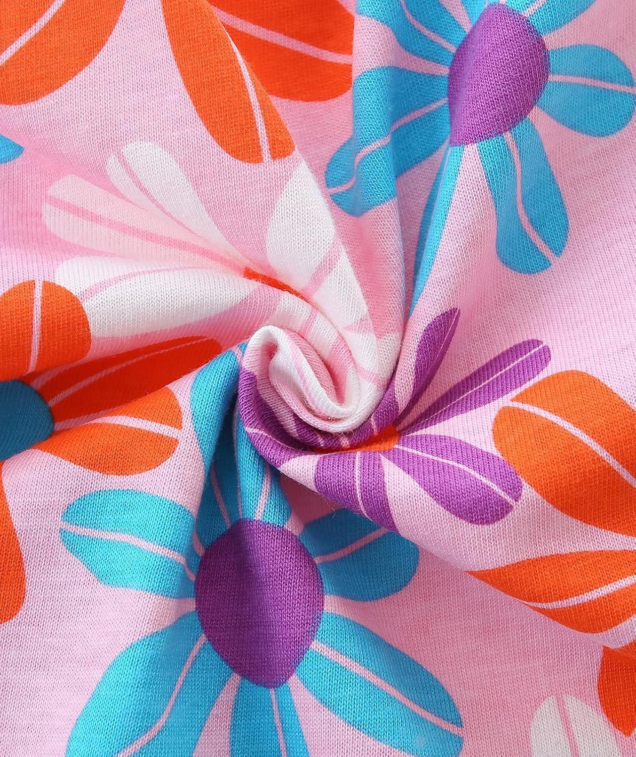 MdnMd Girls' Casual Dresses Toddler Summer Ruffle Sleeve Knee Length Formal Party Wedding A-line Dress for Kids - Image 4