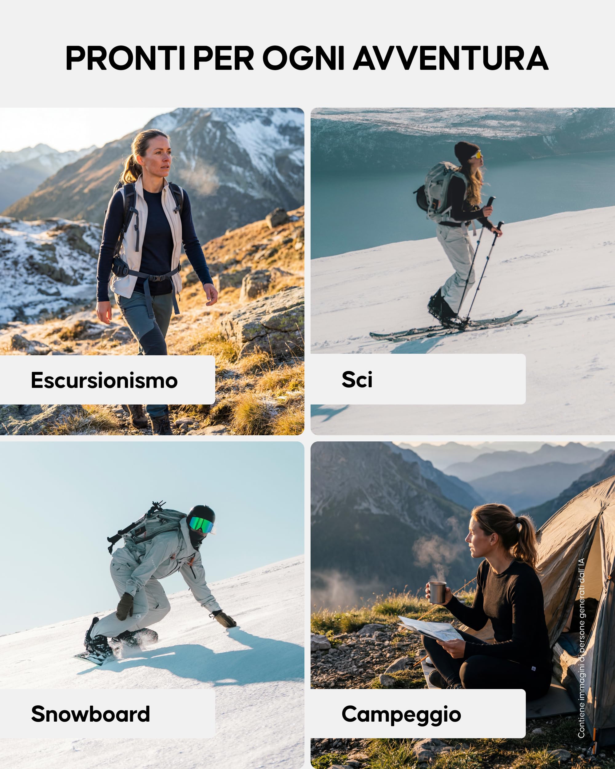 DANISH ENDURANCE Maglia Termica Donna Lana Merino, Manica Lunga, con Zip | Maglia Termica in Lana Merino, Half Zip, Termoregolante e Antiodore, per Sci, Trekking ed Escursionismo
