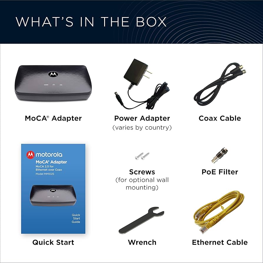 moca is beautiful キャノンデール CAADOPTIMO4 Amazon.com: Motorola MoCA 2.5 Adapter – 1 Pack | True 2.5