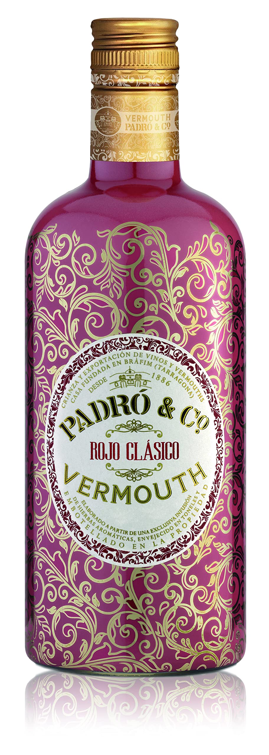 Vermouth Padró & Co en Caja de Madera - Paquete de 4 x 750 ml - Total: 3000 ml