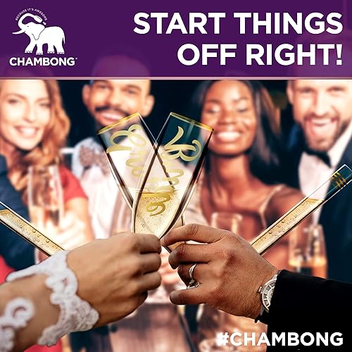 Miniatura 5 de Chambong Copas de champán para novios (6 onzas)  Copas de brindis de boda para señor y señora, copas de champán para celebraciones de boda, copas de