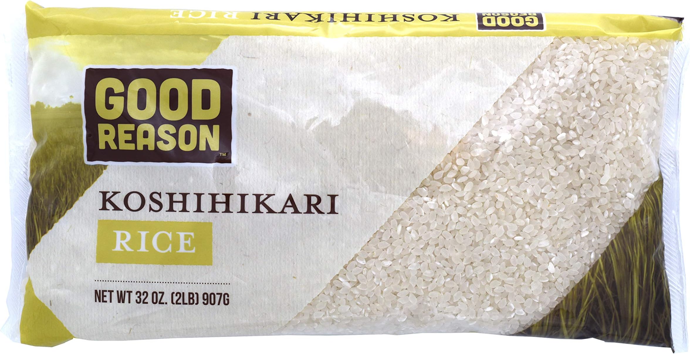 Good Reason Rice Koshihikari Rice - Short Grain Premium Japanese Sushi Rice, 2 Lb
