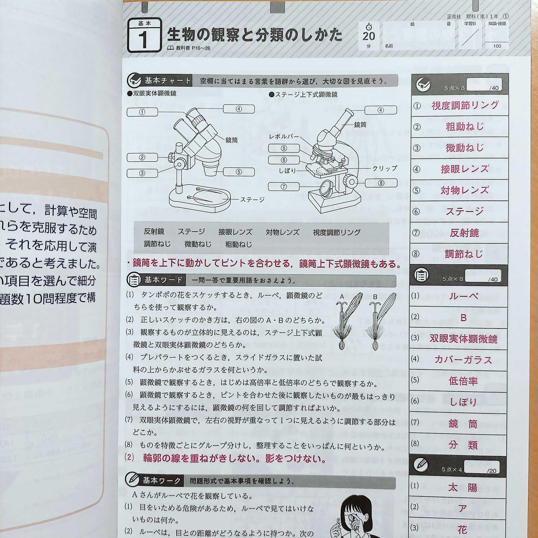 Amazon.co.jp: 2024年度版「基本工房 理科 1年 東京書籍版【教師