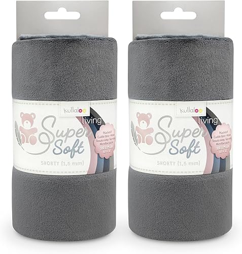 Miniatura 18 de kullaloo Tela de Felpa Tela Minky Amarillo Sólido para Coser Material de Abrazo Súper Suave 39.5x29.5 Peluches, Mantas de Bebé, Almohadas