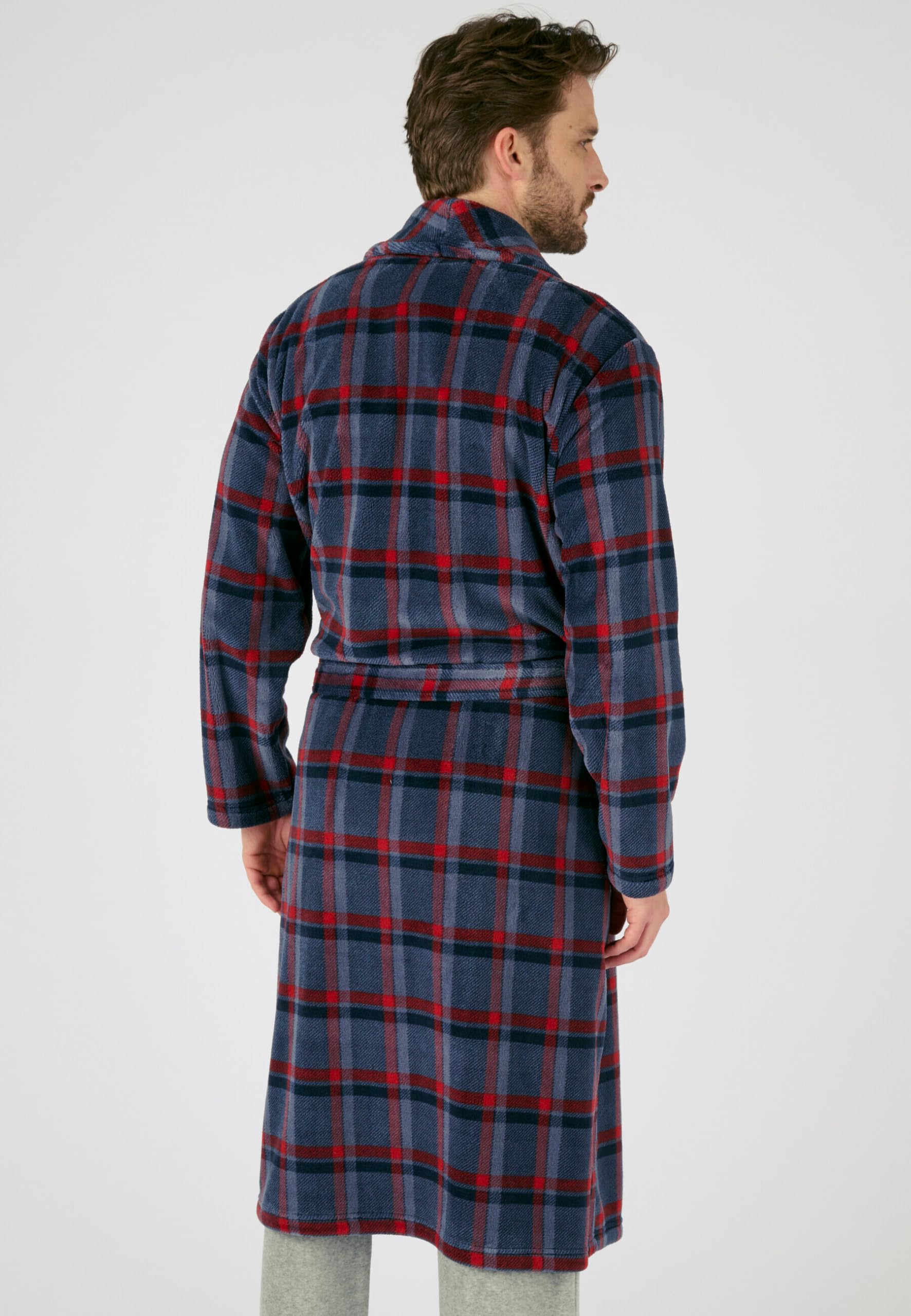 Damart Robe de Chambre Thermolactyl À Carreaux Homme
