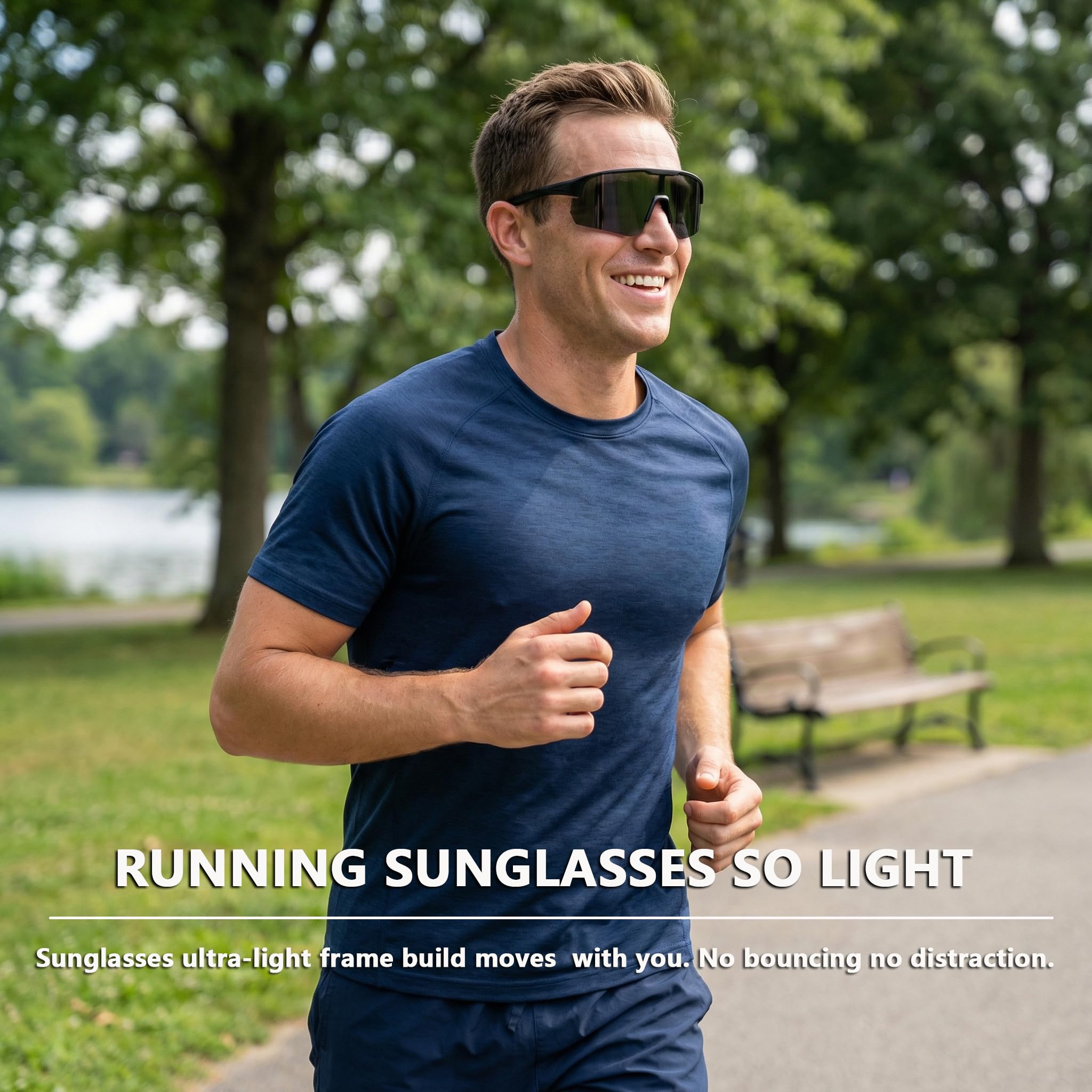 BangLong Gafas de sol polarizadas para hombre y mujer, protección UV400, gafas deportivas para gafas rápidas, gafas de correr, gafas de ciclismo de carretera, gafas de ciclismo, gafas de montaña,