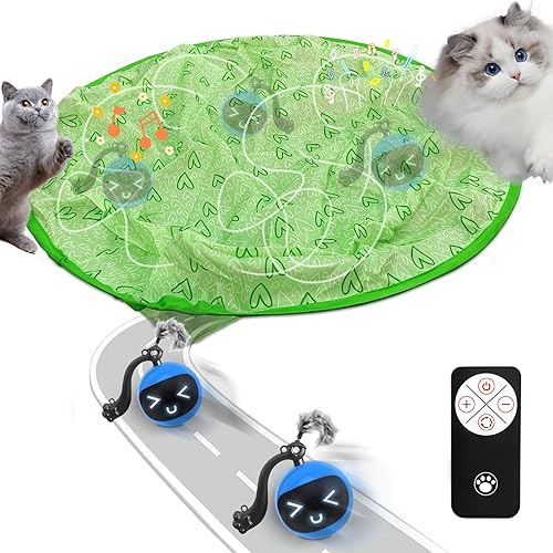 Miniatura 1 de Juguetes interactivos para gatos, simulación interior juguetes de caza para gatos, capucha de caza con bola de gato