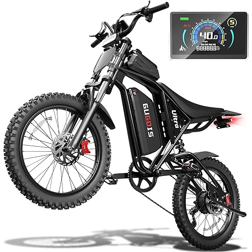 Electric Bike for Adults,1000/1500/2500W & 30/34/40MPH Electric Dirt Bike, 20/23" Fat Tire Ebikes with 748.8/960/1300WH Battery & 30-90 Miles, UL2849&GCC Certified Electric Motorcycle for All-terrains