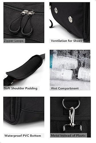 Miniatura 2 de Fitgriff Bolsa de gimnasio para hombres y mujeres con compartimento para zapatos y artículos húmedos, bolsa de lona para viajes, deportes, fitness