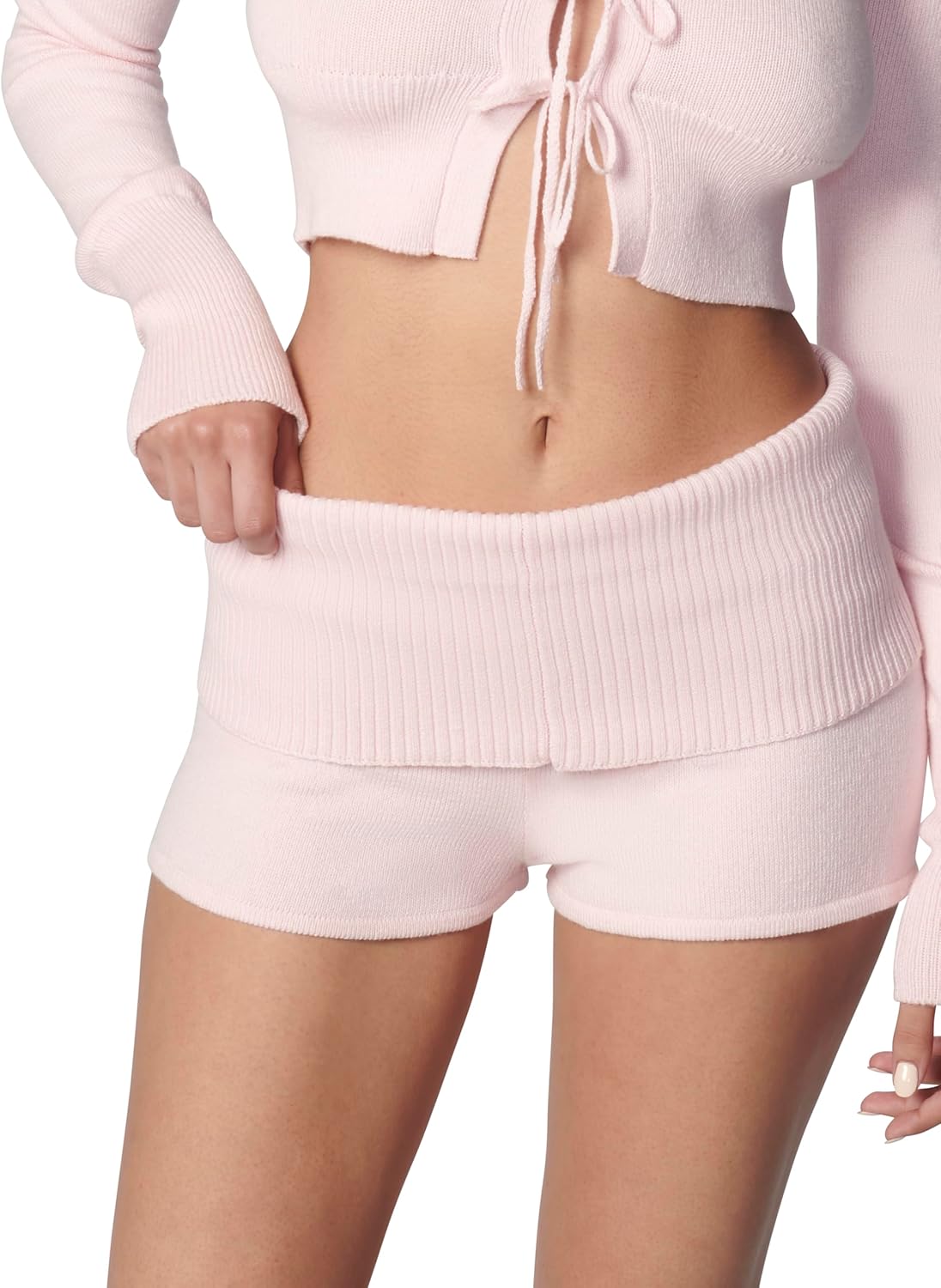 florence by mills Women's Barre Collection Foldover Sweater Short - Image 5