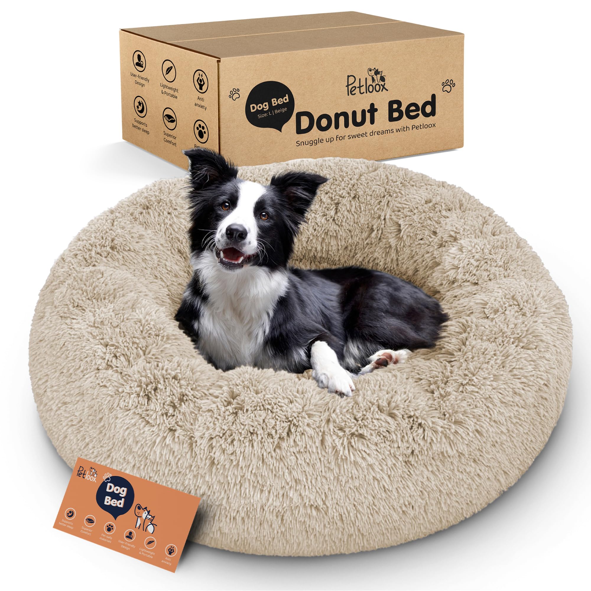 Petloox Donut Dog Bed