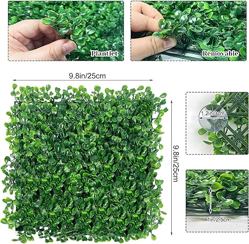 Rainmae 2Pack Faux Grass Mat Fake Turf Hermit Crab Climbing Wall, Hermit Crab Climbing Toys, Plastic Aquarium Plants Lawn Hermit Crab Supplies Climbing and Hide Toy for Gecko Reptile Lizard 10x10 inch(1 Pack)