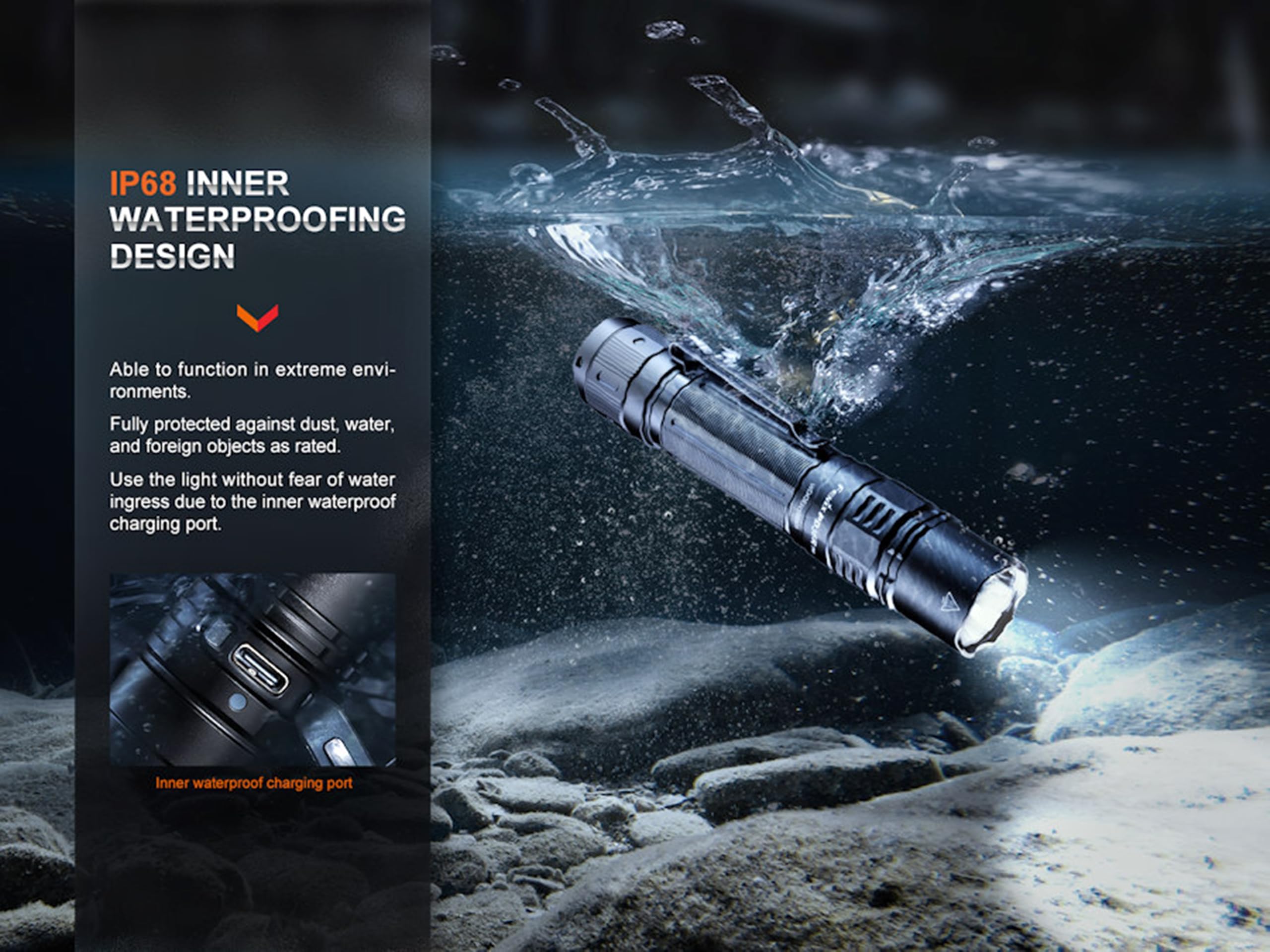 FENIX PD36R Pro - Linterna con Mini-Lite, set de regalo de edición de temporada, 2800 lúmenes, 380 m, 42 horas máximo, interruptores de doble cola, funciona con batería 21700, estroboscópico
