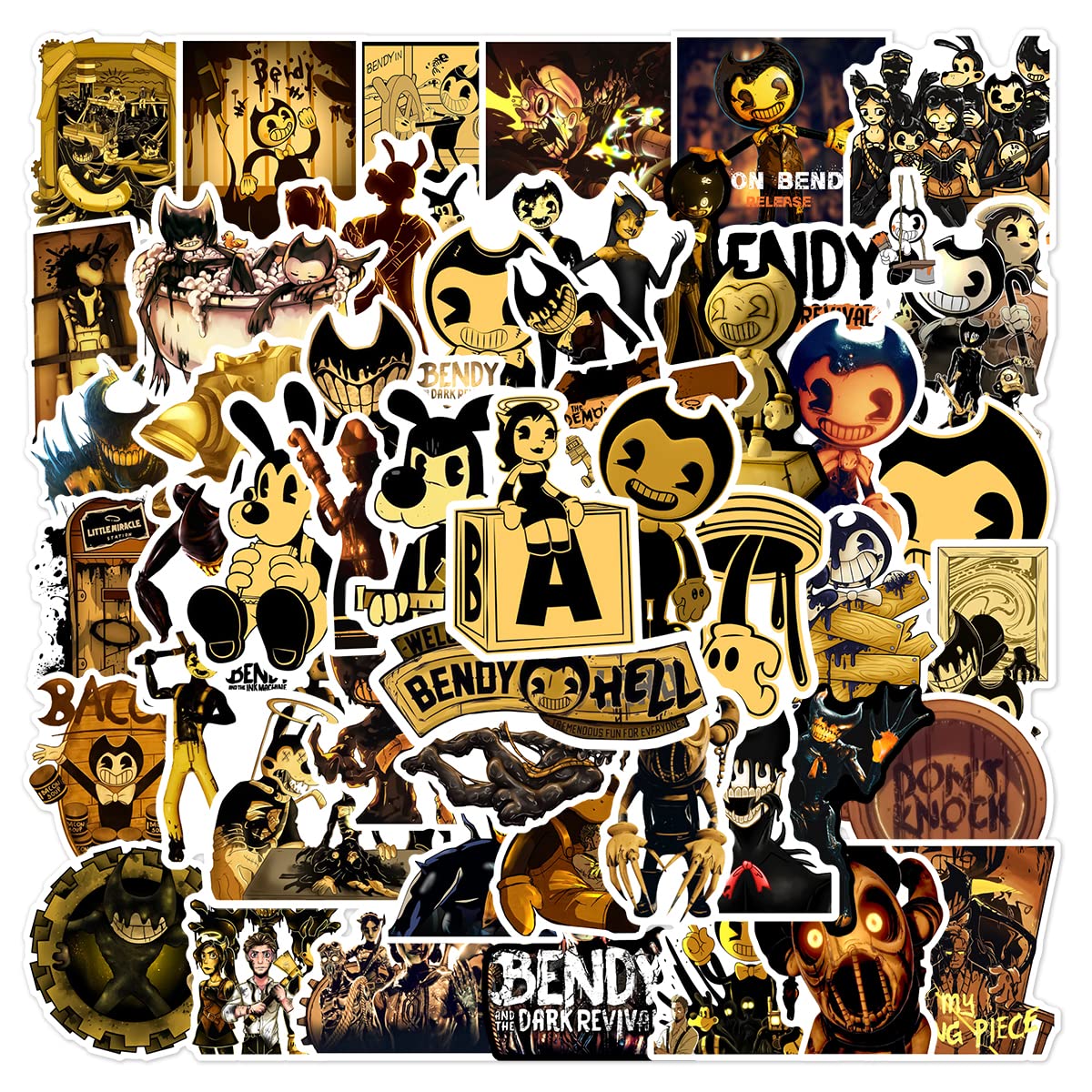 50 pcs Gaming Stickers Packs Water Bottle Stickers Anime Stickers Stickers for Kids Cool Stuff Vinyl Laptop for Teen Girls Boys Adults