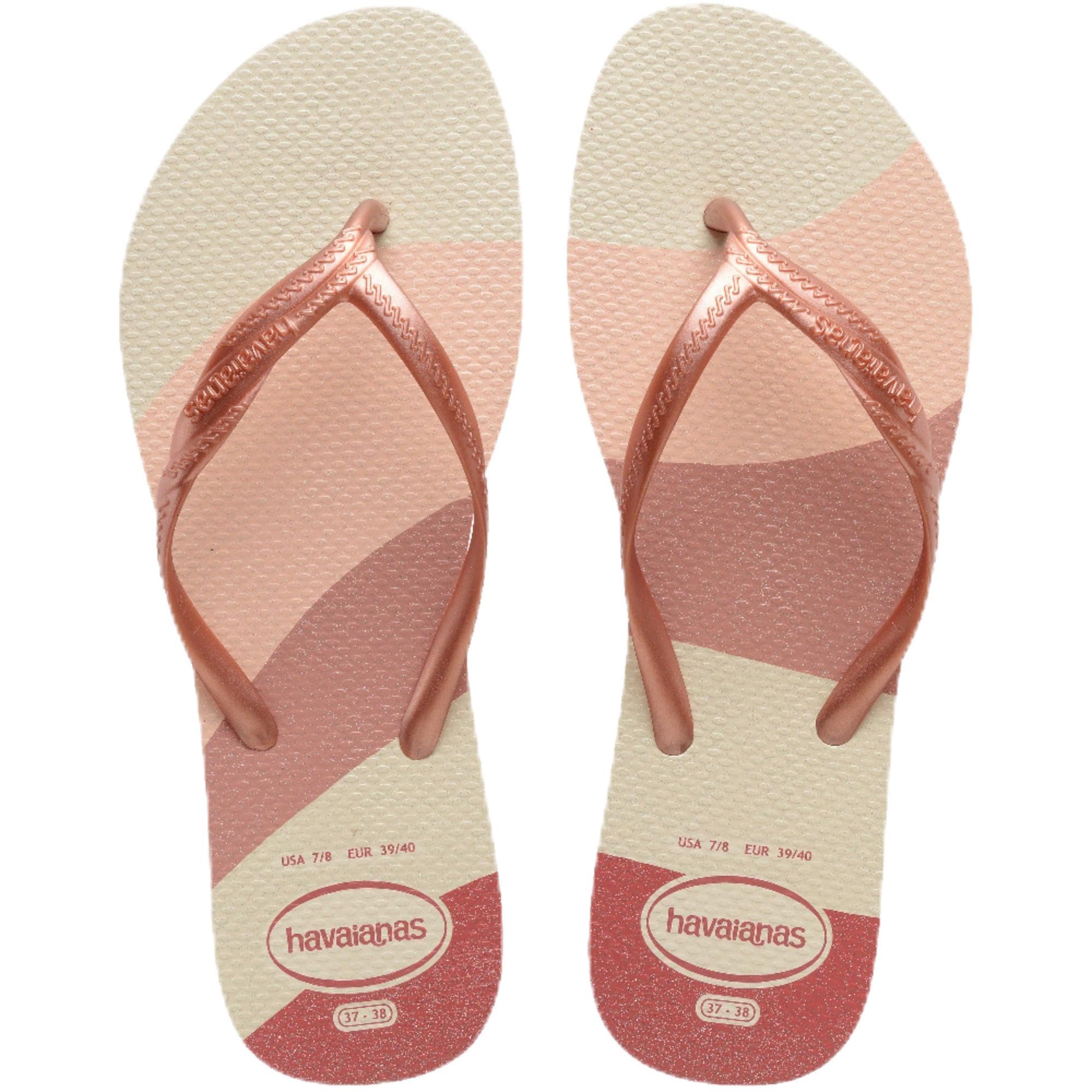 Havaianas – Fantasia Gloss, bequeme, minimalistische und vielseitige Flip-Flops mit Glitzerakzenten, Damen