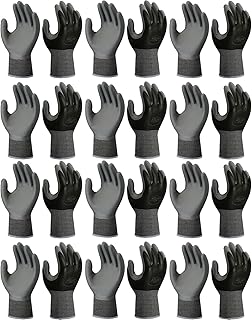 12 Pack - Showa Atlas 370BLK Nitrile Tough Gloves - Medium