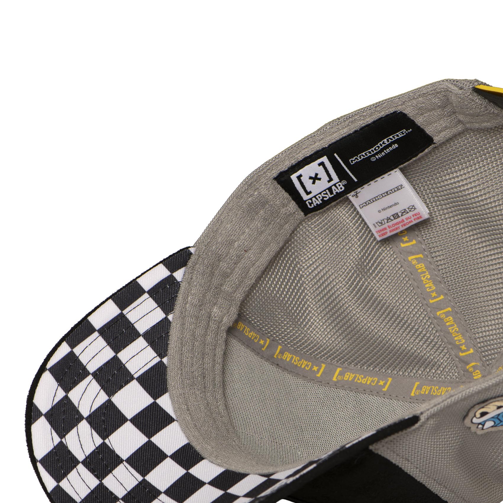 Capslab Kappe für Damen und Herren, Trucker-Kappe, Mario Kart, verstellbar durch Snapback, Schwarz, Größe TU