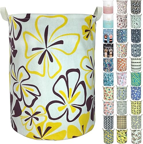 Merdes Cesta de Ropa Sucia Plegable Impermeable de 19.7'', Cesta de Ropa Sucia, Organizador de Almacenamiento Contenedor de Lino para Colección de