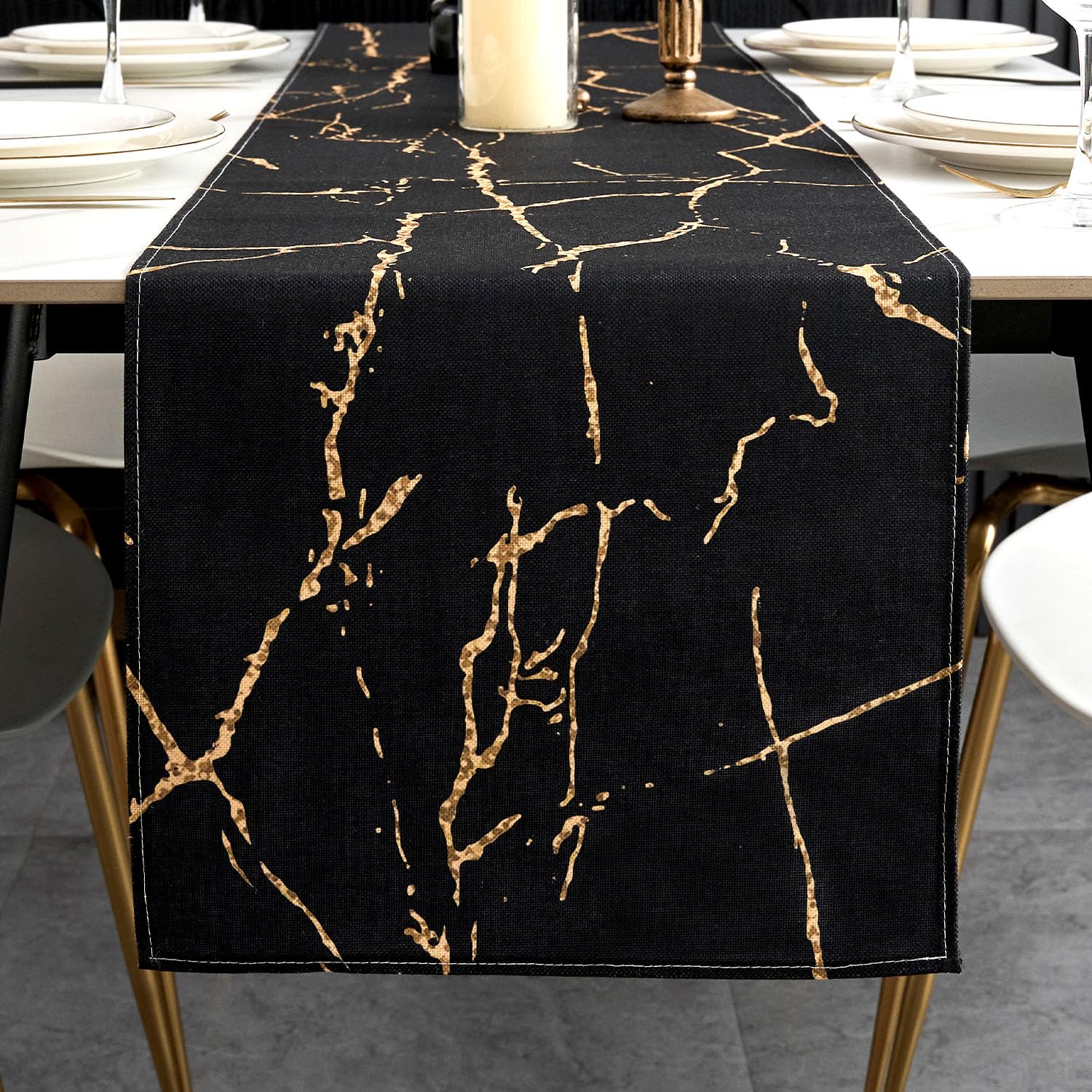 Runner da tavolo RENRUIRUI Decorativo Lussuoso Motivo Floreale Ricamato con Nappa per La Decorazione della Tavola da Pranzo del Ringraziamento della Festa di Nozze,Blu (Size : 30 * 160CM