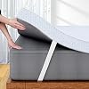 FRIDEKO Memory Foam Mattress Topper Small Double Bed - 11 cm Extra Thick Dual Layer Topper - Medium Firm for Back Pain Relief Pressure Relief - Hypoallergenic Washable & Removable Cover (120x190cm)