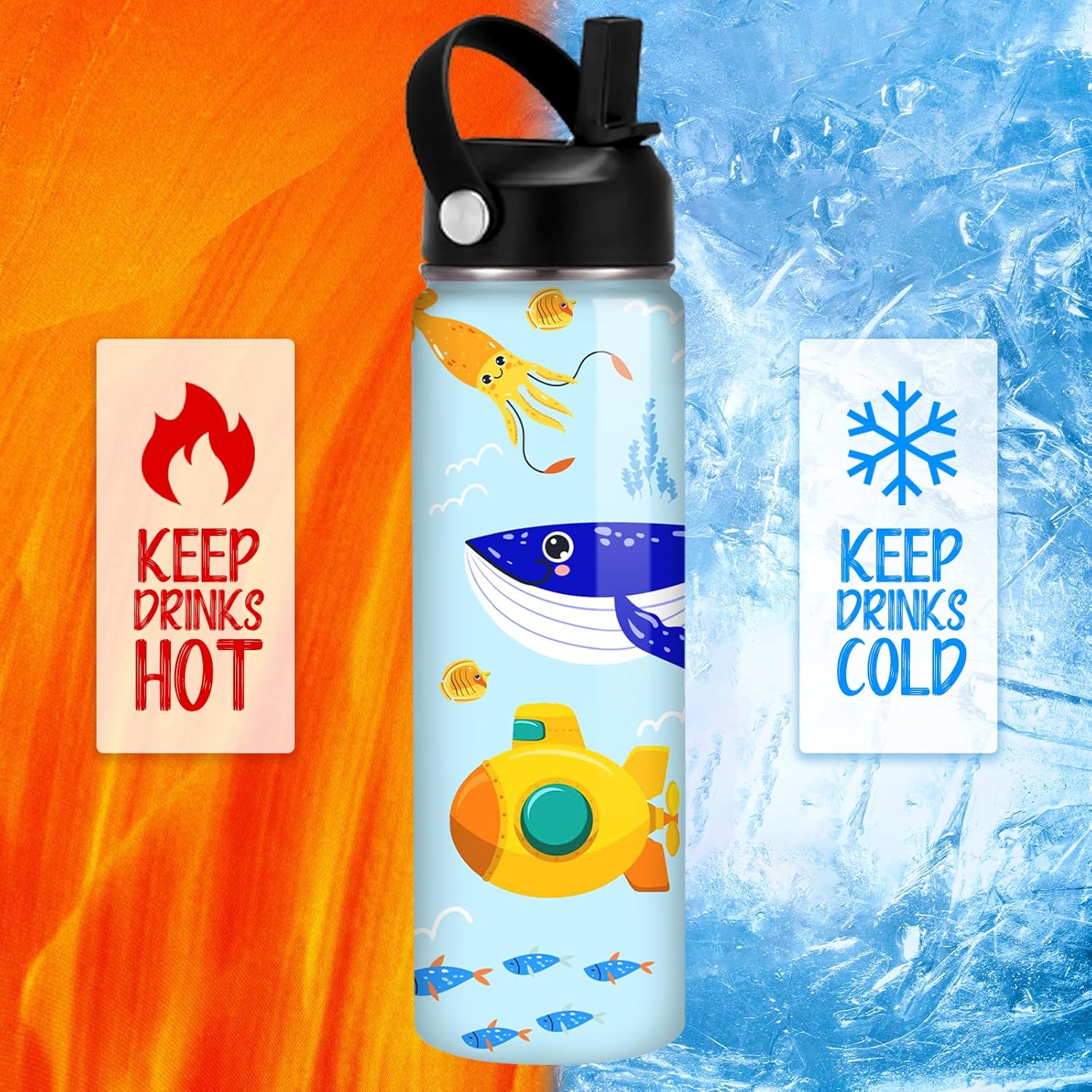 Custom Water Bottle Personalized Birth Flower Cups for Men Women Customized Name Water Bottles Customizable Month Gifts 12 16 18 oz - Image 7