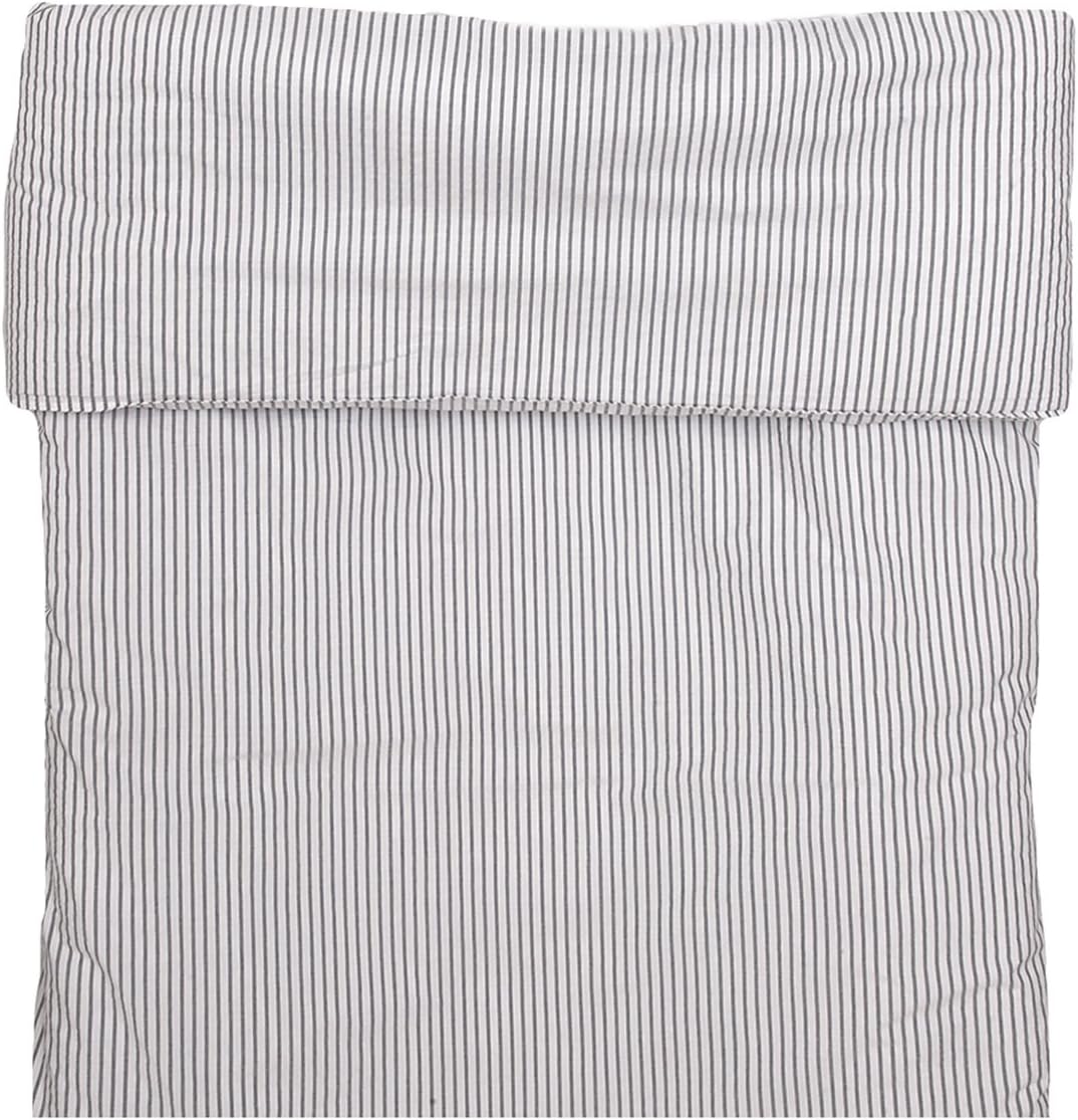 Himla Hope Stripe Duvet Cover, Single 140x200cm, Silence